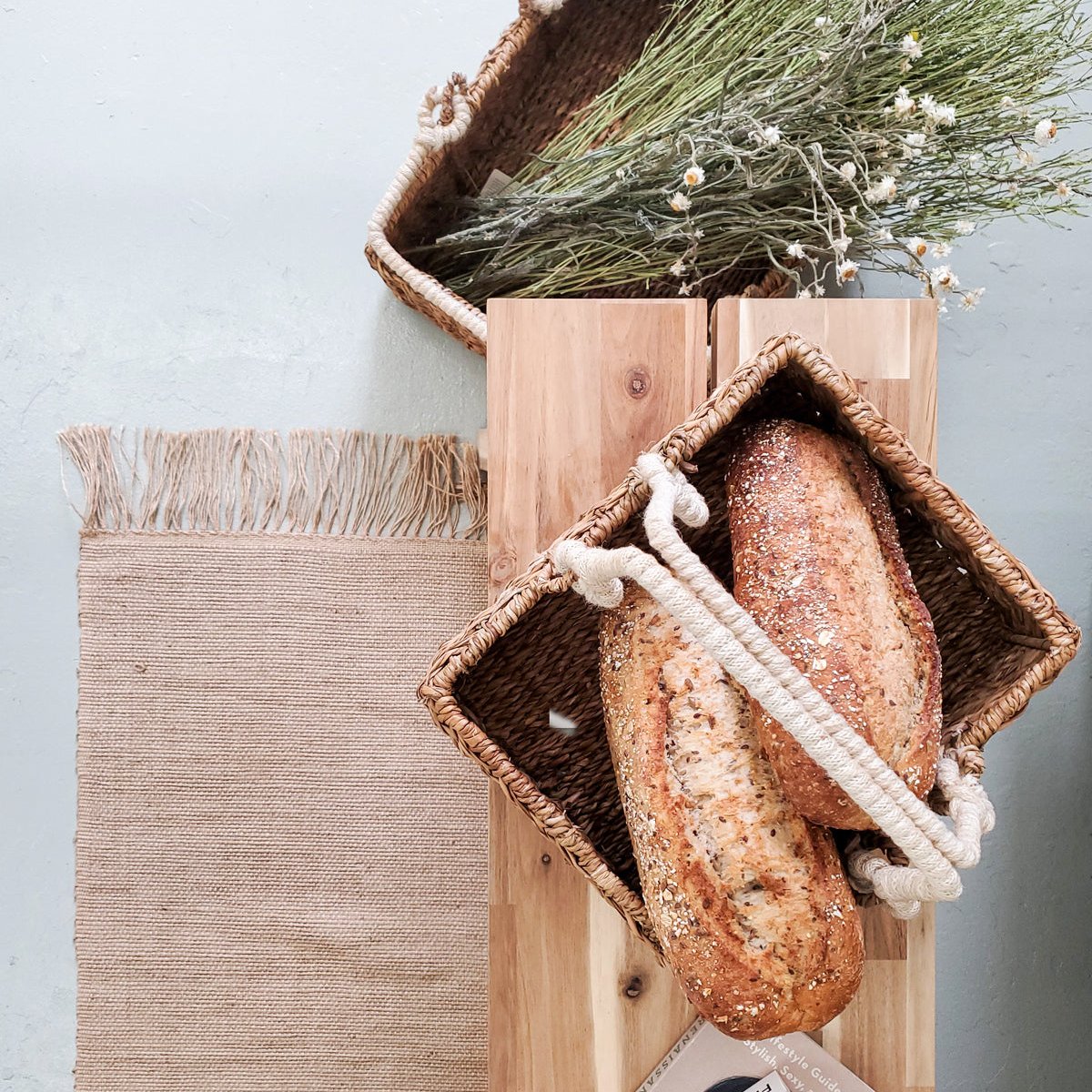 Savar Storage Basket With Handle-2