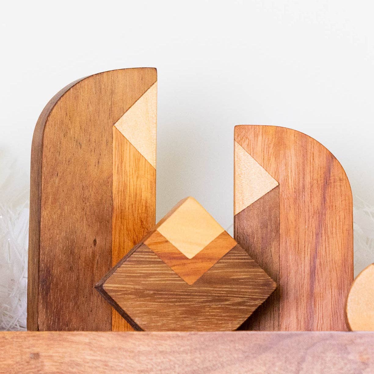Modern Wood Nativity Scene