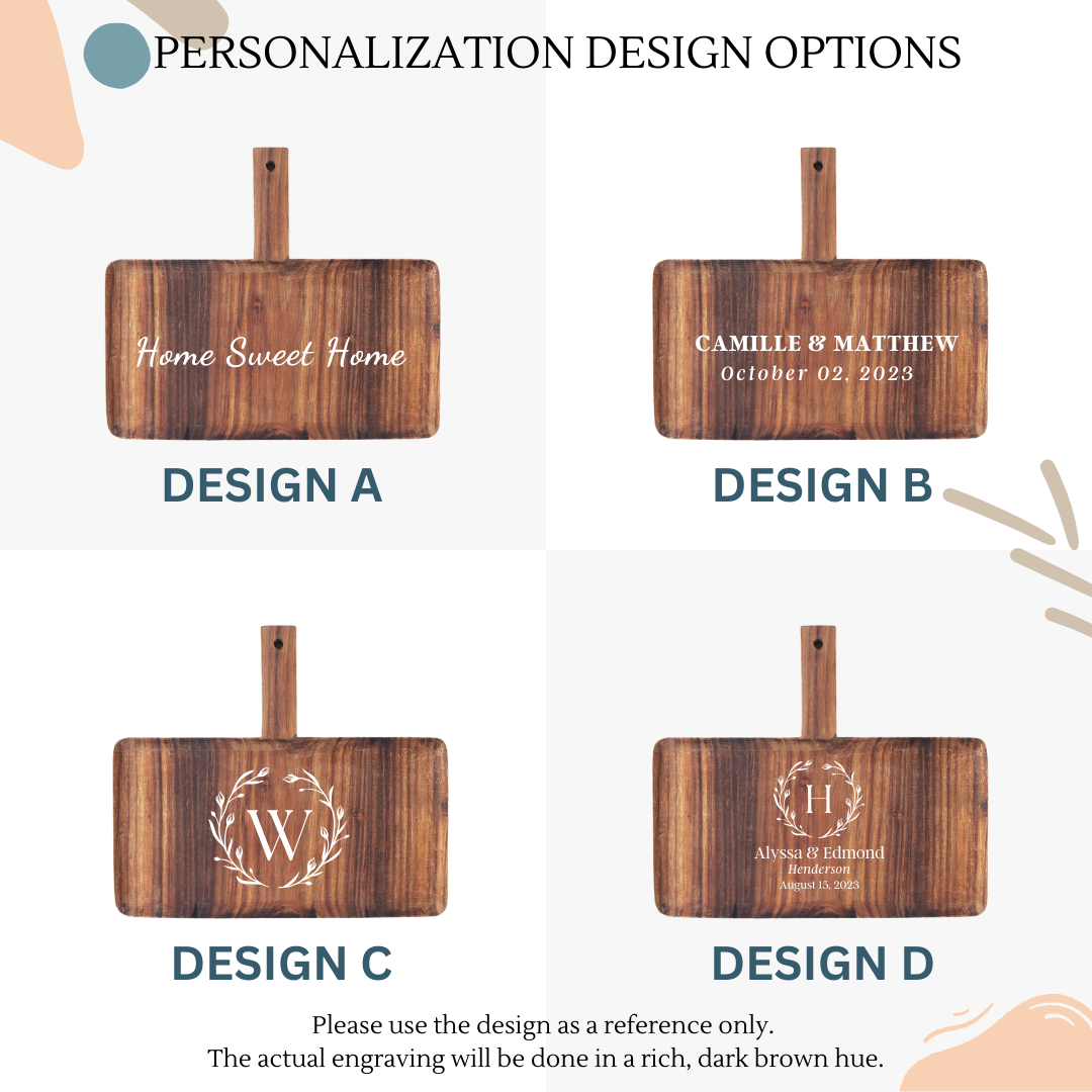 Personalized Wooden Serving Tray