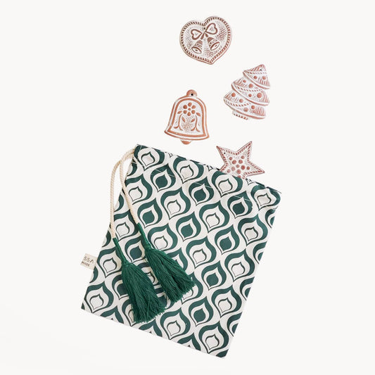 Handmade Sugar Saver Ornament • Gift Edition W/ Green Pouch