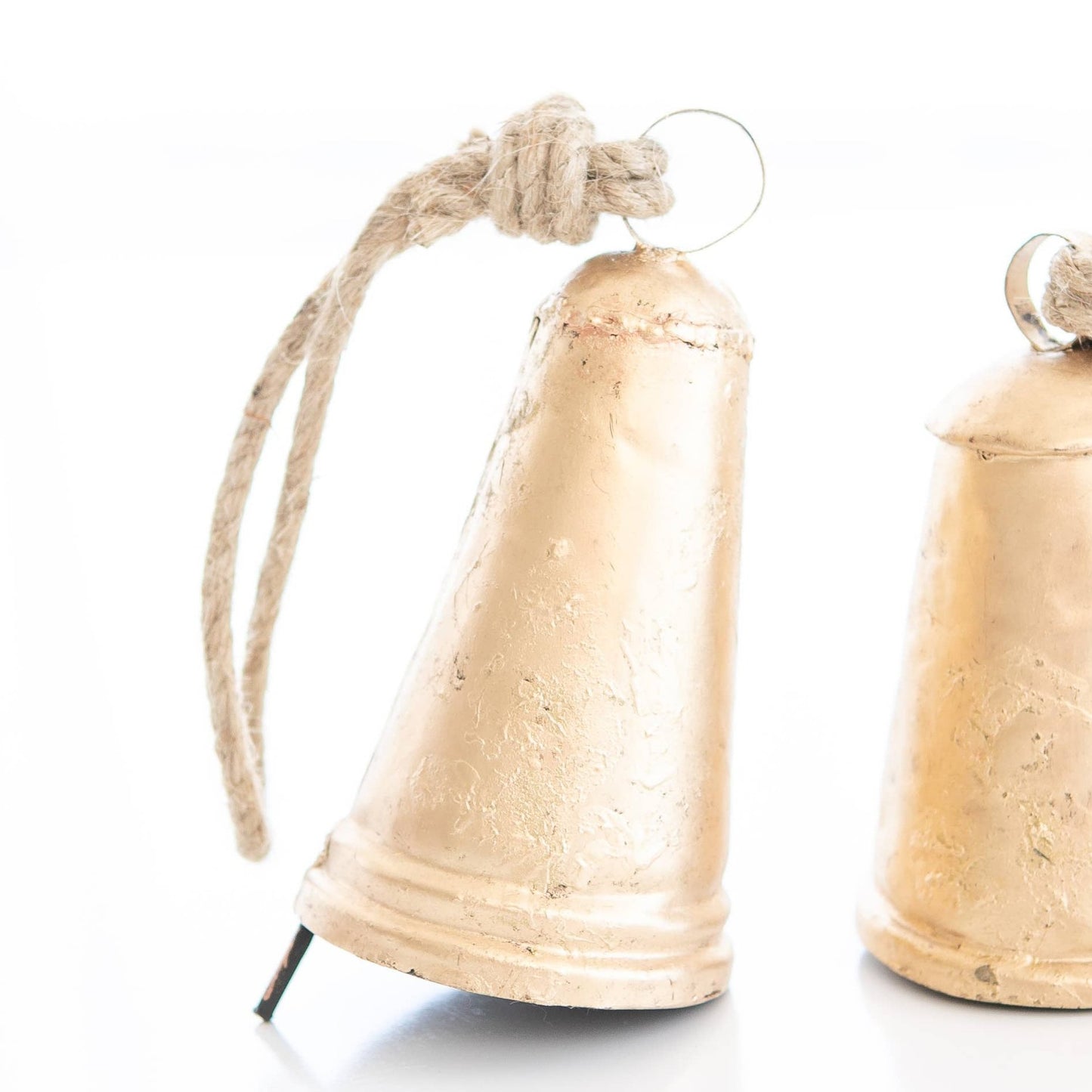 Brass Cone Christmas Bell Double Rim