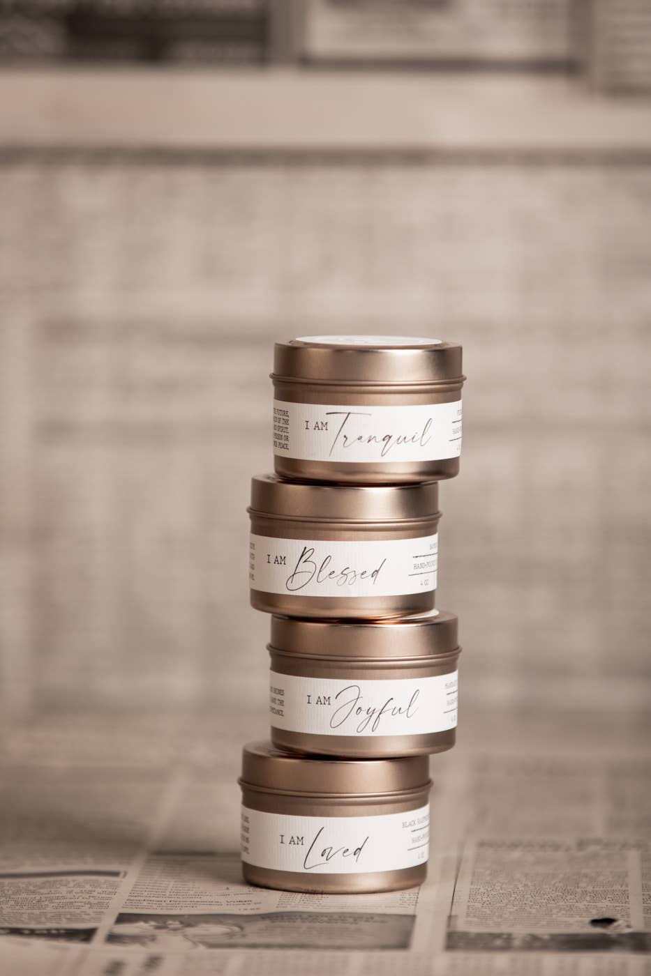 I AM Joyful Travel Tin Candle