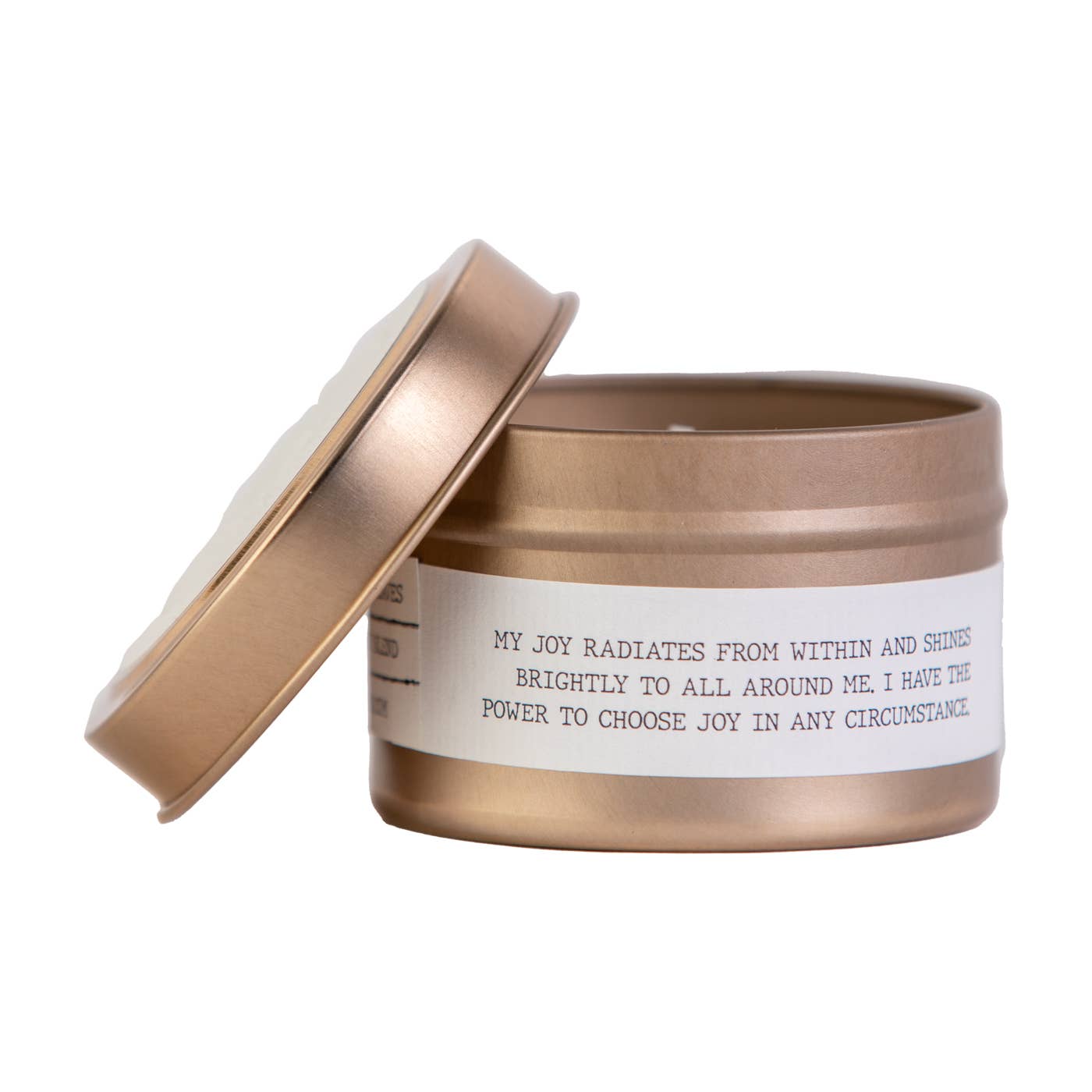 I AM Joyful Travel Tin Candle