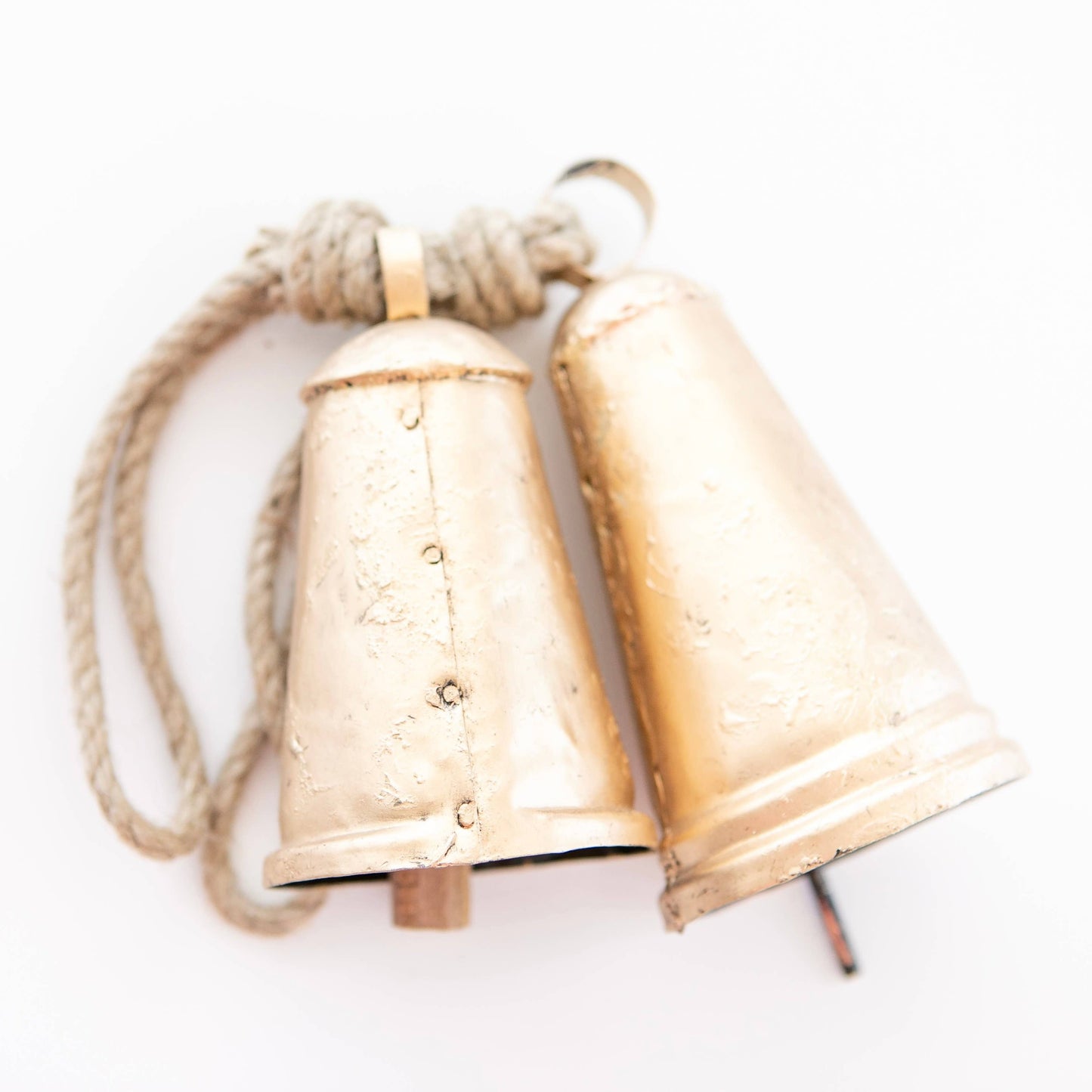 Brass Cone Christmas Bell Double Rim