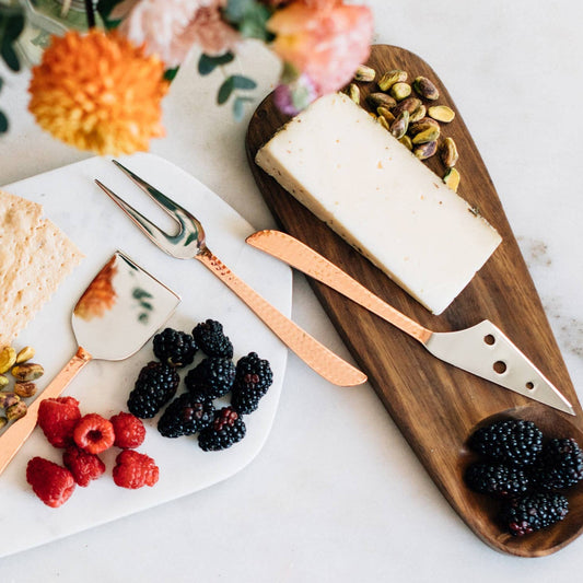Hammered Handle Cheese Servers