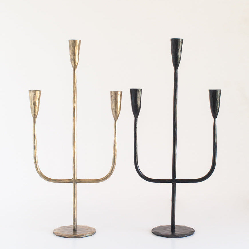 Hand-Forged Iron Candelabra-4