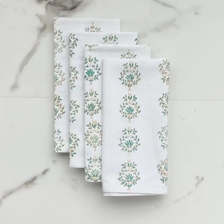 Dinner Napkins (Set of 4) - Lotus, Saltwater & Neutral