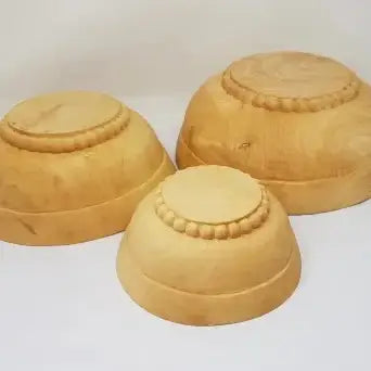 Hand Carved Nesting Bowl Set