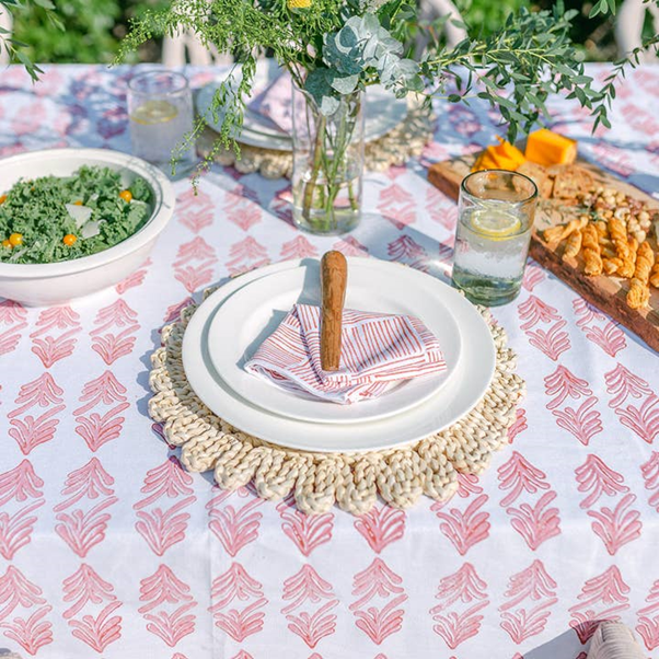 Palmetto Tablecloth (Available in 2 Colors)