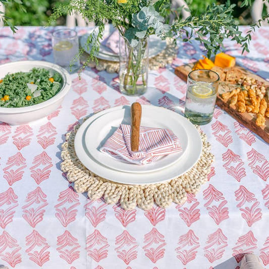 Palmetto Tablecloth (Available in 2 Colors)