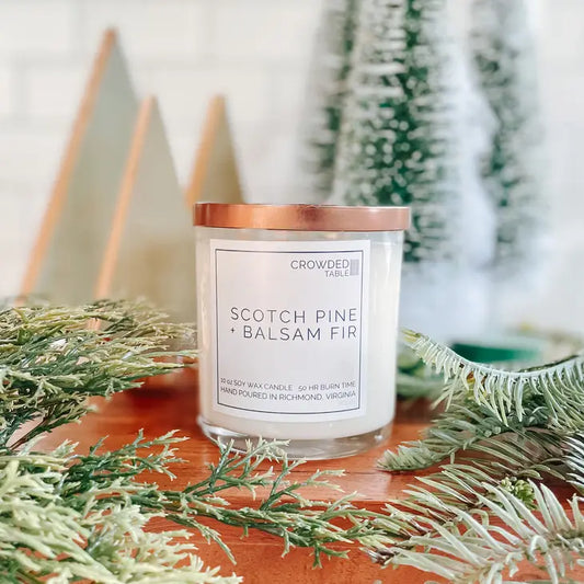 Scotch Pine + Balsam Fir 10 oz. Pure Soy Wax Candle