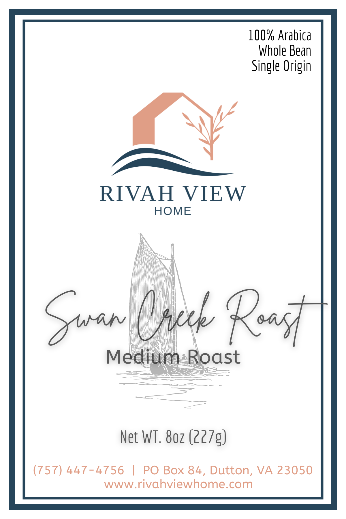 Swan Creek Roast - 8oz Whole Bean Roasted Coffee