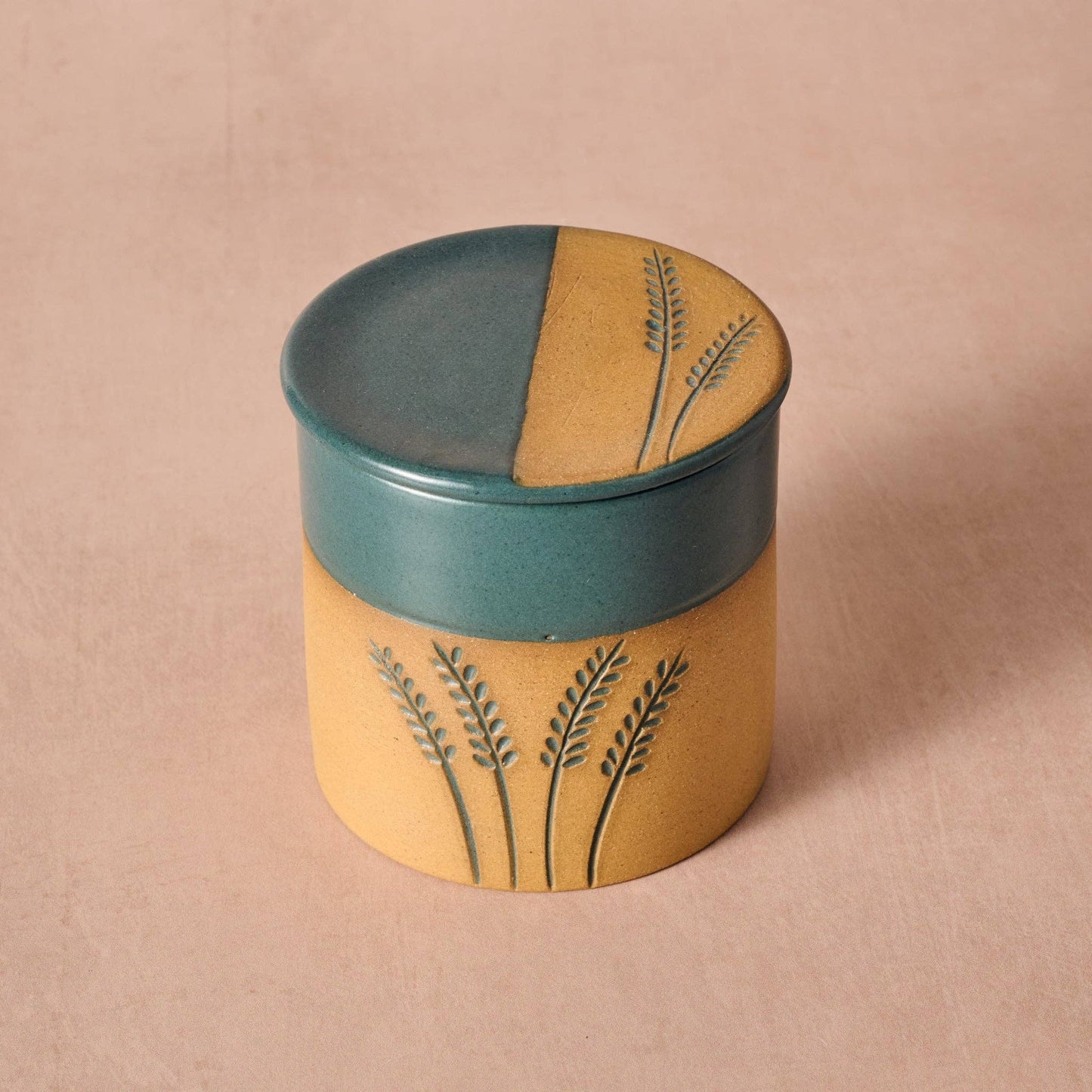 Mato Wheat Stalk Butter Crock