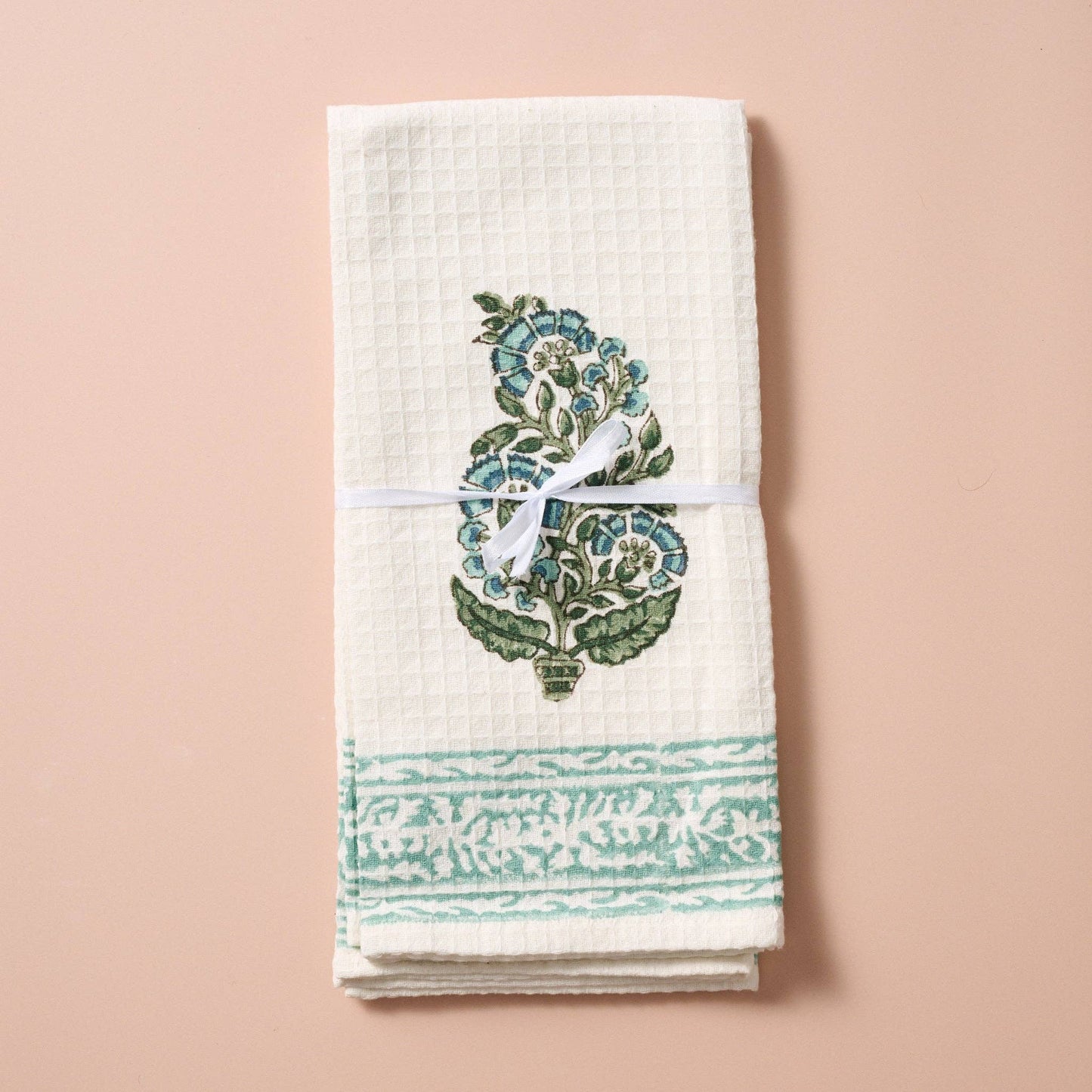 Pera Cotton Blockprint Hand Towel Set