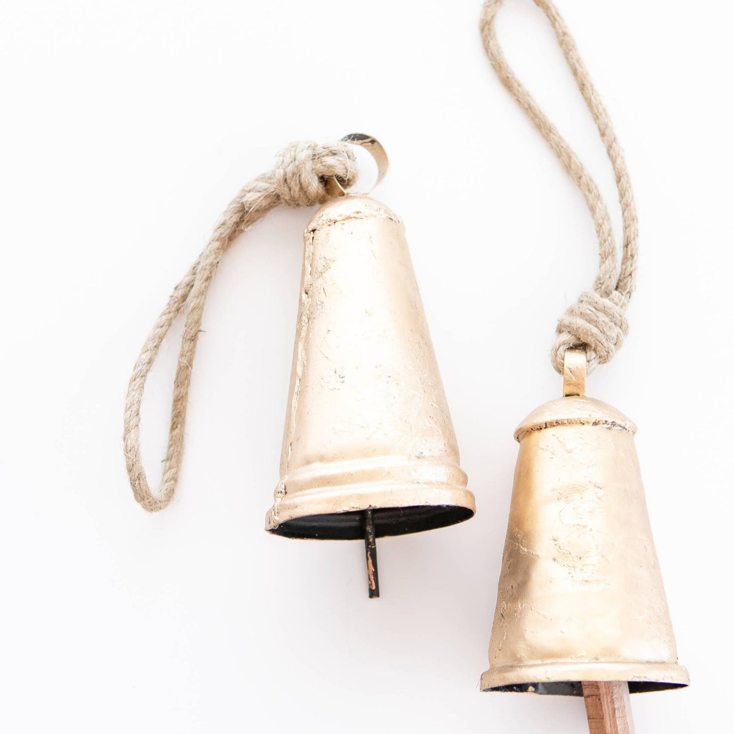 Brass Cone Christmas Bell Double Rim