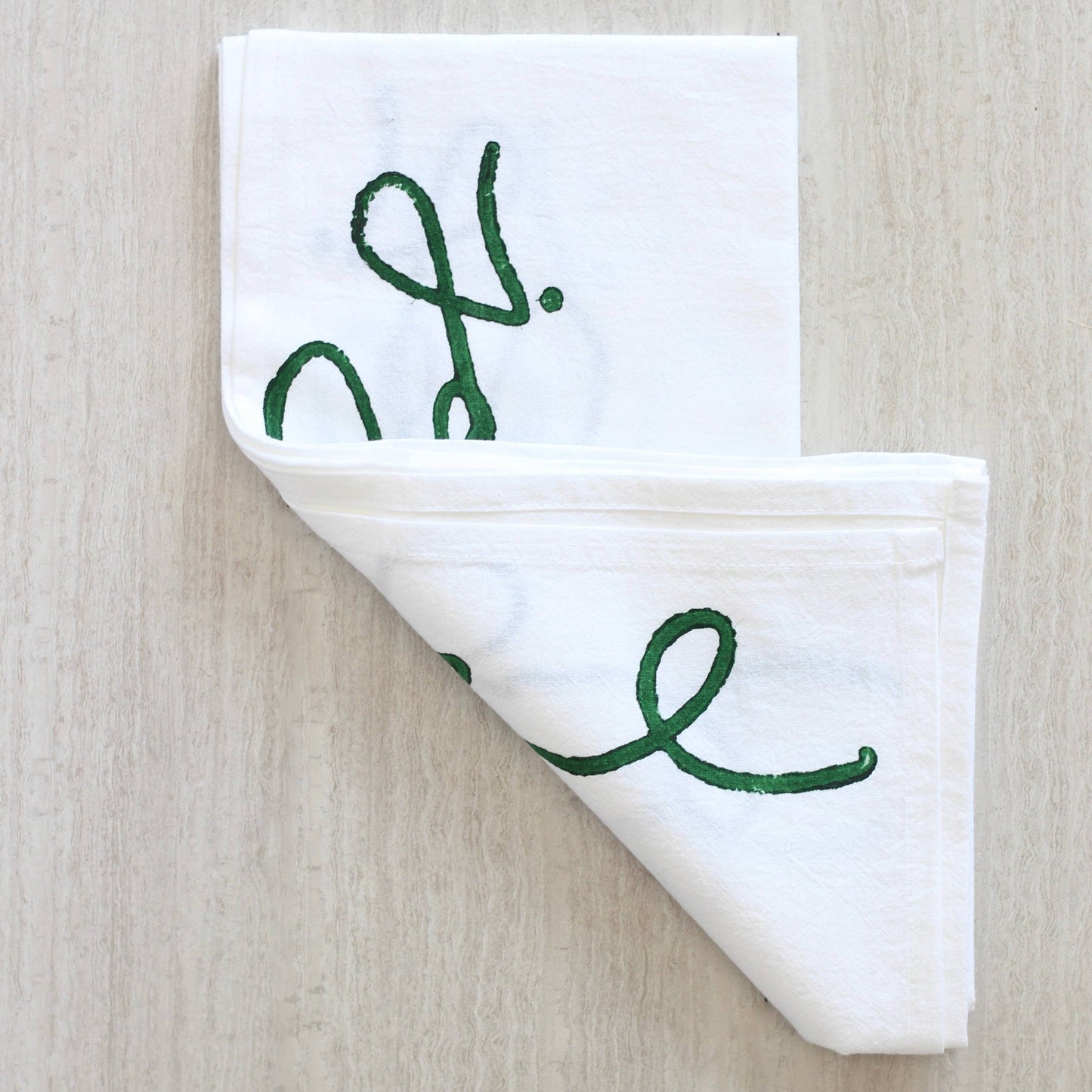 Tea Towel - Joyful, Evergreen