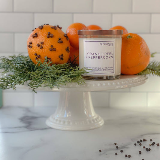 Orange Peel + Peppercorn 10 oz. Pure Soy Wax Candle
