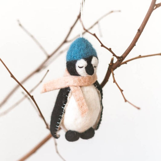 Penguin Felt Ornament