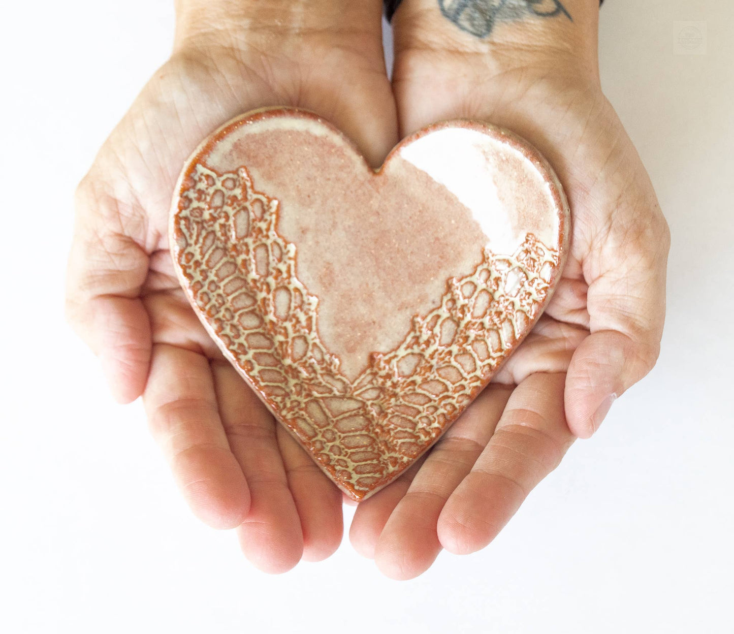 Heart Ring Dish Without Gold : Pink