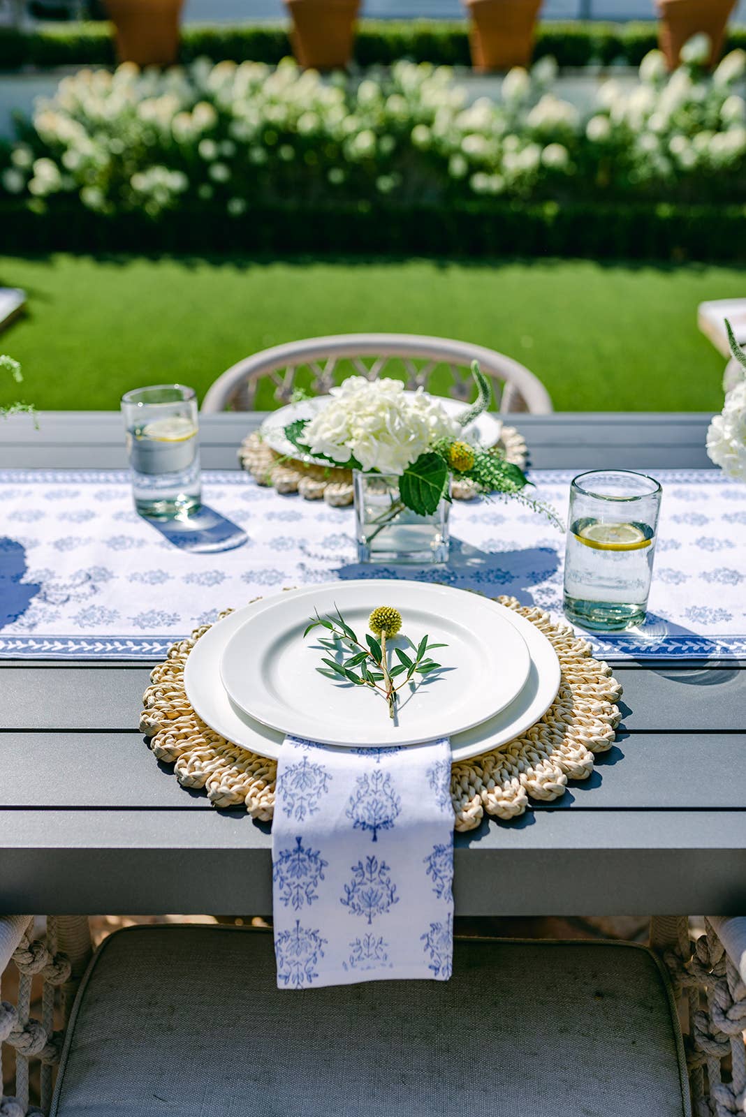 Dinner Napkins (set of 4) - Lotus, Uniform Blue and Navy