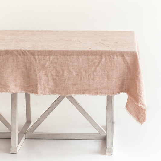 Stone Washed Linen Tablecloth-0