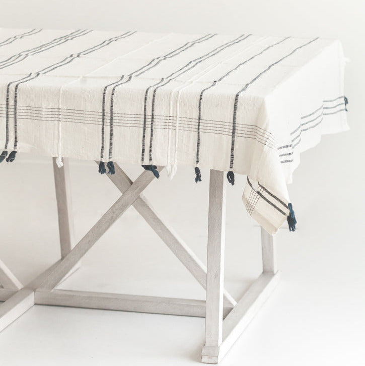 Ribbons Cotton Tablecloth-0