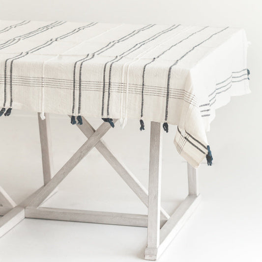 Ribbons Cotton Tablecloth-0