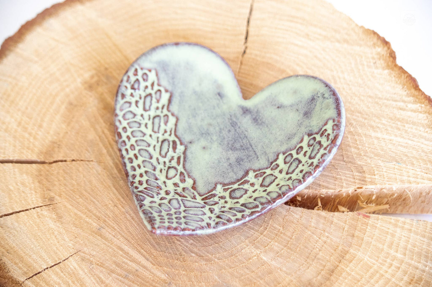 Heart Ring Dish Without Gold : Pink