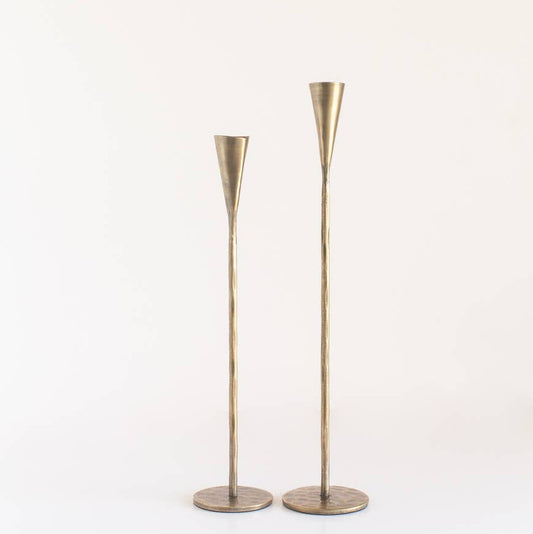 Phoenix Hand-Forged Iron Candle Stands | Set of 2-2