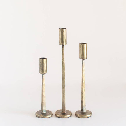 Dante Hand-Forged Iron Candle Stands | Set of 3-0