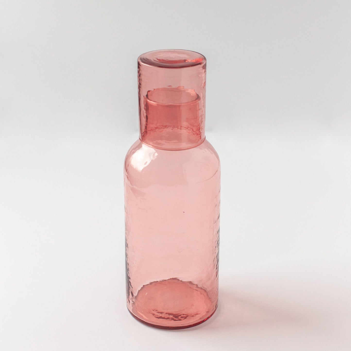 Handblown Hammered Glass Carafe (Available in 3 Colors)