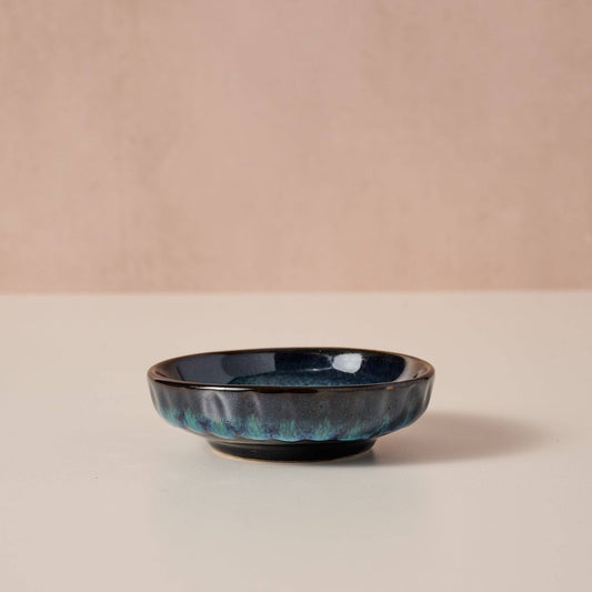 Tron Drip Glaze Olive Oil Dish