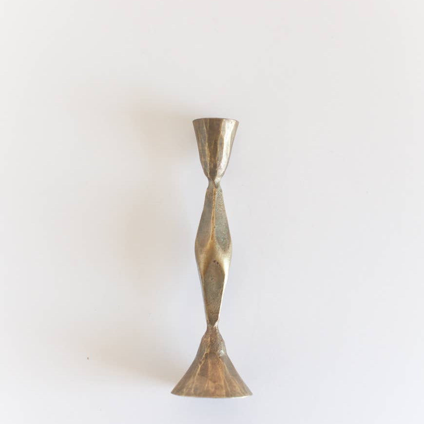 High Diamond Hand-Forged Iron Candle Stand-3