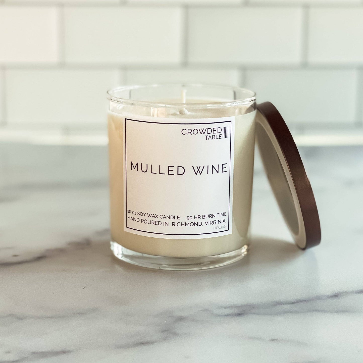 Mulled Wine 10 oz. Pure Soy Wax Candle: 10 oz. Pure Soy Wax Candle