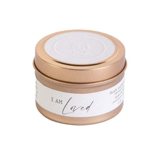 I AM Loved Travel Tin Candle