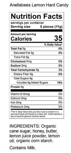 Honey Hard Candy: Lemon Butter / 3.8oz