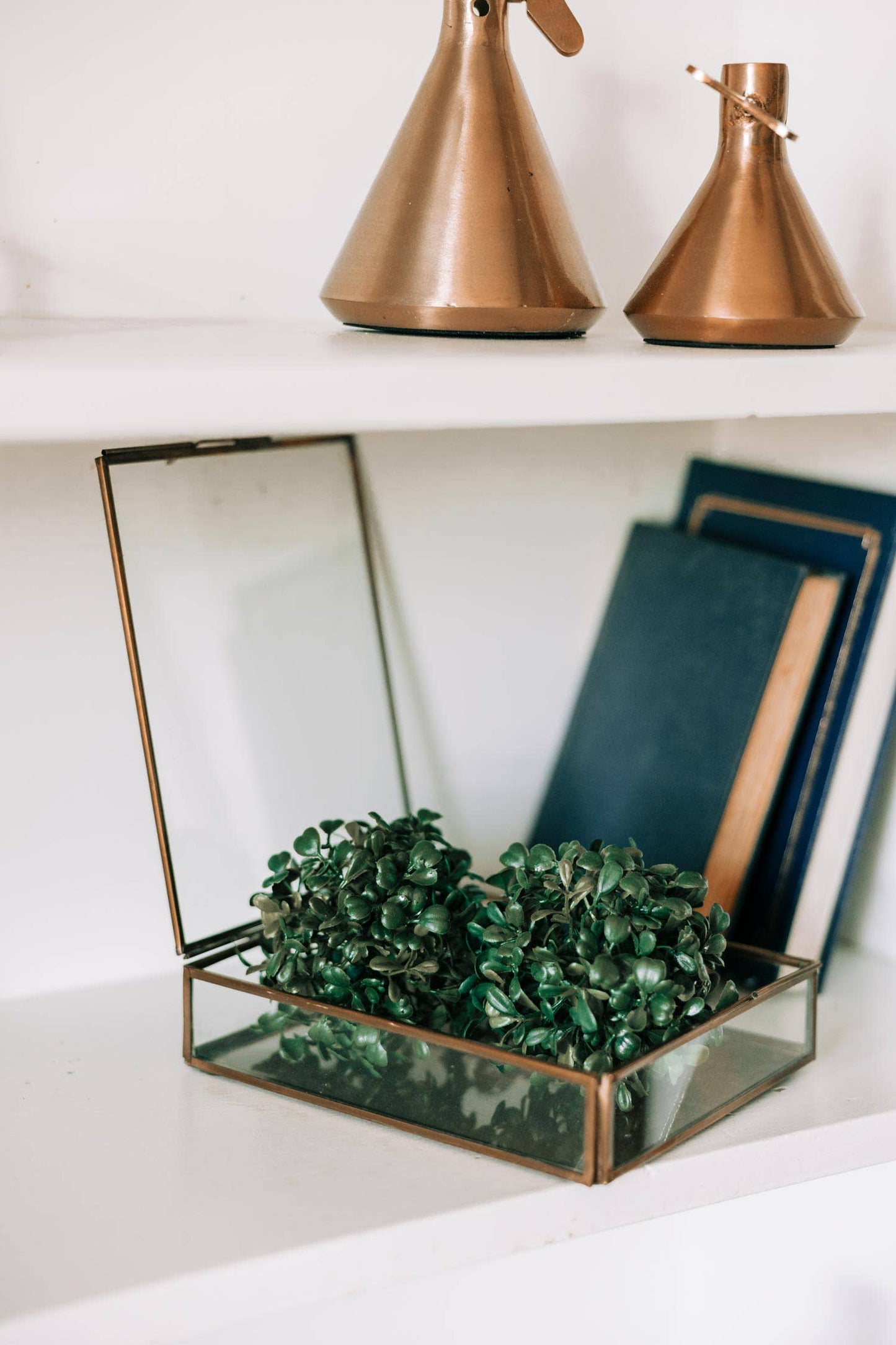 Antiqued Brass Keepsake Box