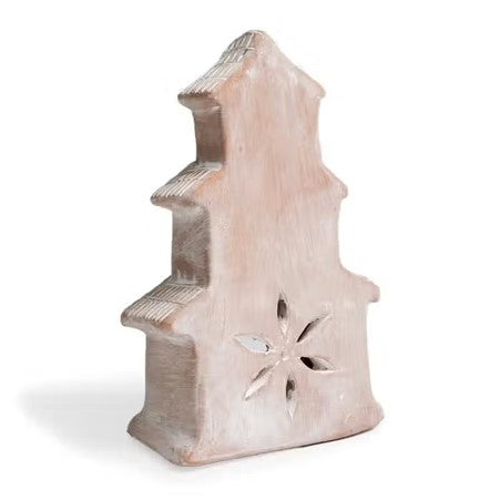 Terracotta Tea Light Candle Holder - House