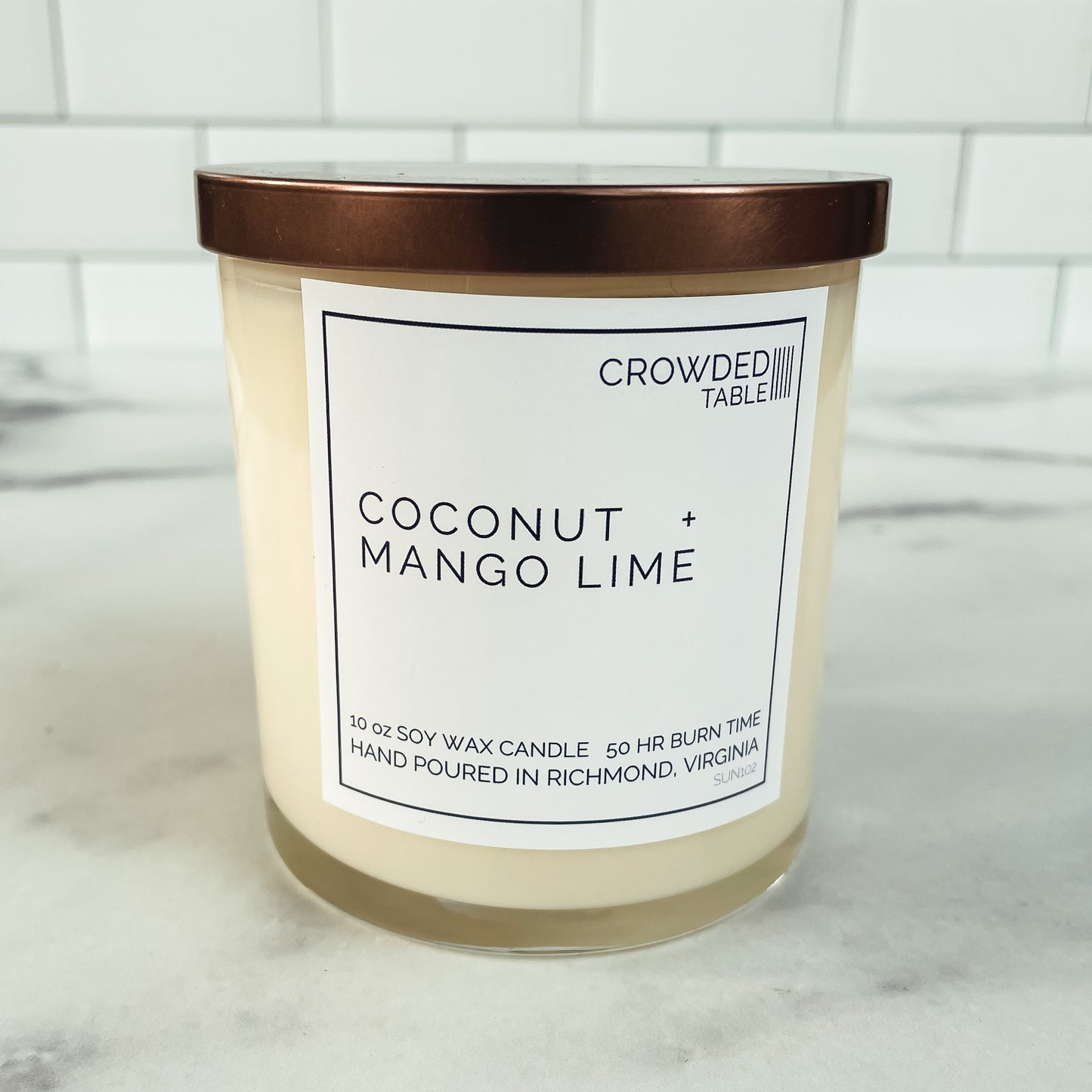 Coconut + Mango Lime 10 oz. Pure Soy Wax Candle