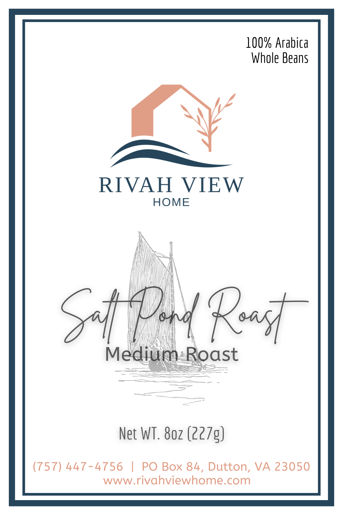 Salt Pond Roast - 8oz Whole Bean Roasted Coffee