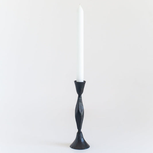 High Diamond Hand-Forged Iron Candle Stand-0