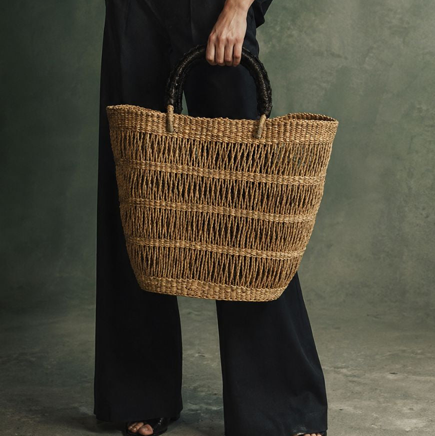 Handwoven African Market Tote Bag – Natural-0