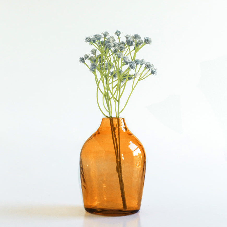 Haley Handblown Hammered Bud Vase