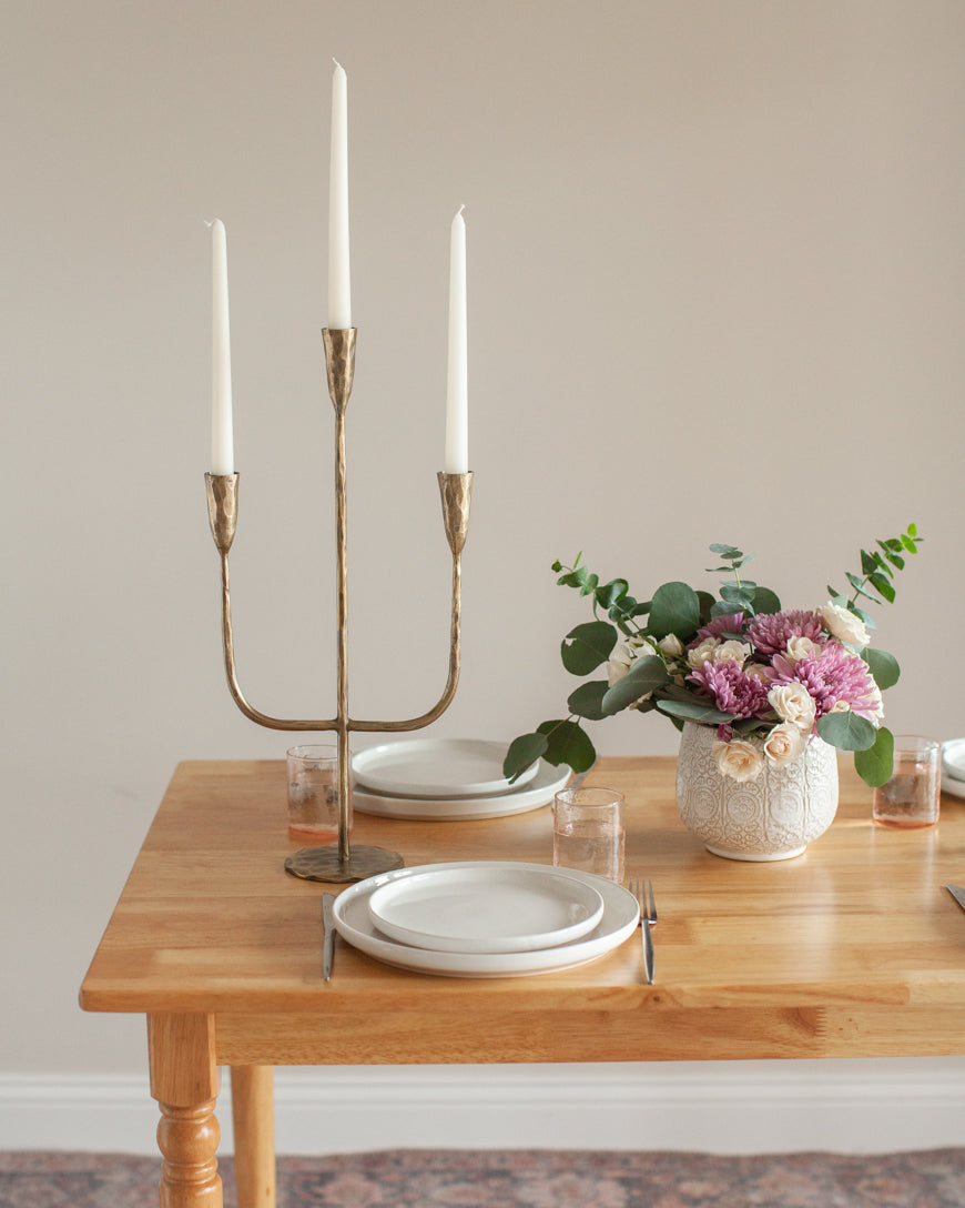 Hand-Forged Iron Candelabra-1