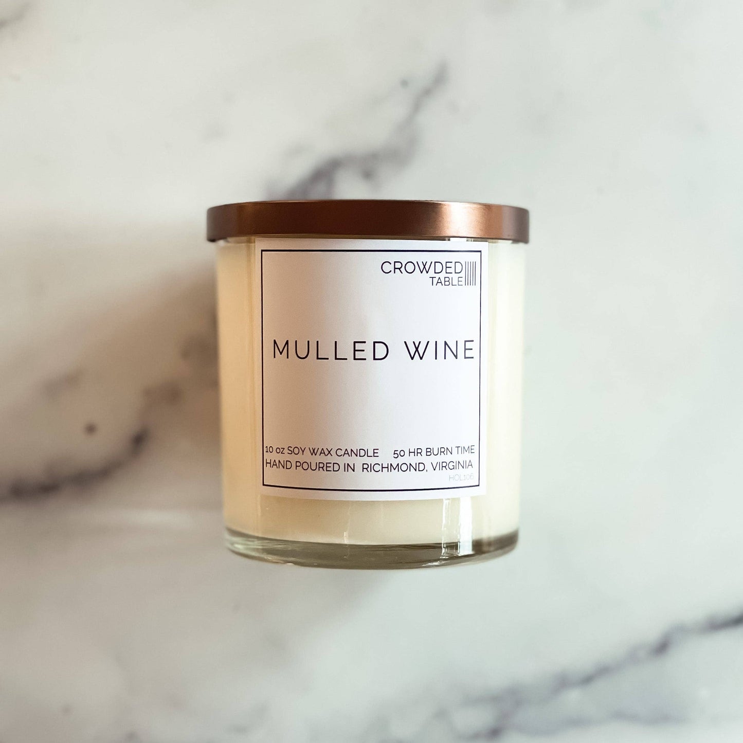 Mulled Wine 10 oz. Pure Soy Wax Candle: 10 oz. Pure Soy Wax Candle