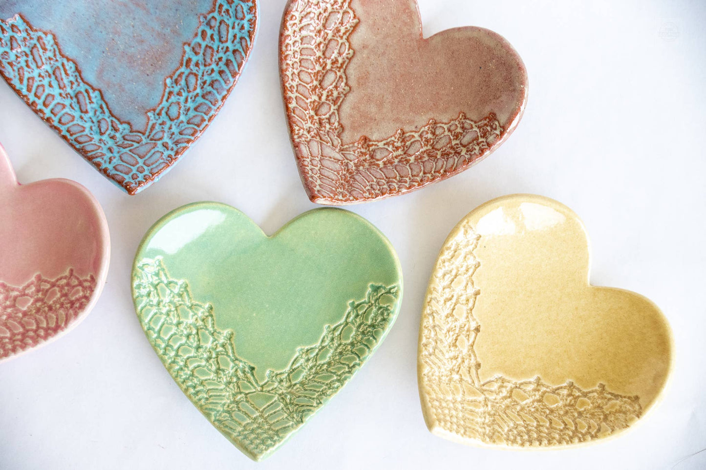 Heart Ring Dish Without Gold : Pink
