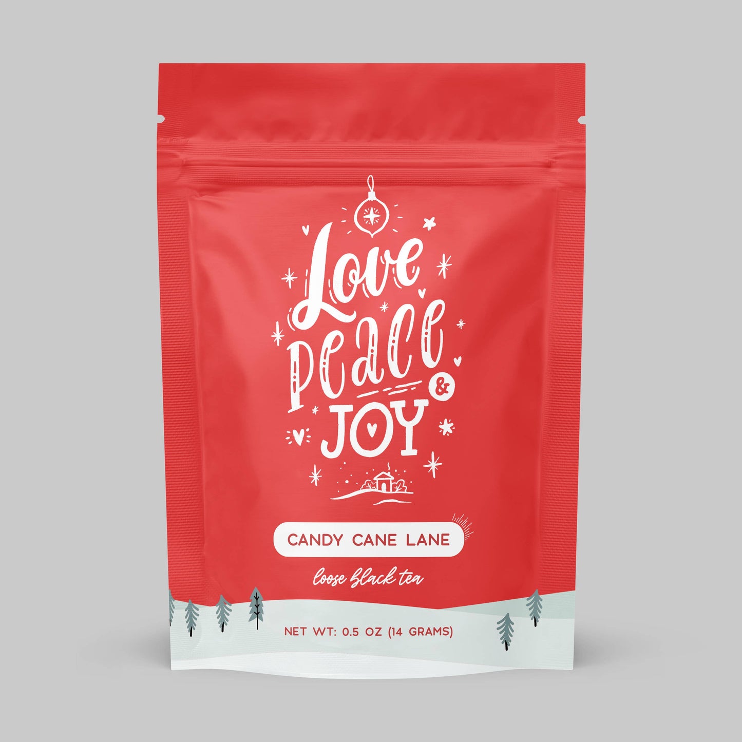 Candy Cane Lane Black Tea with Peppermint - Christmas Gift: 3 oz Box