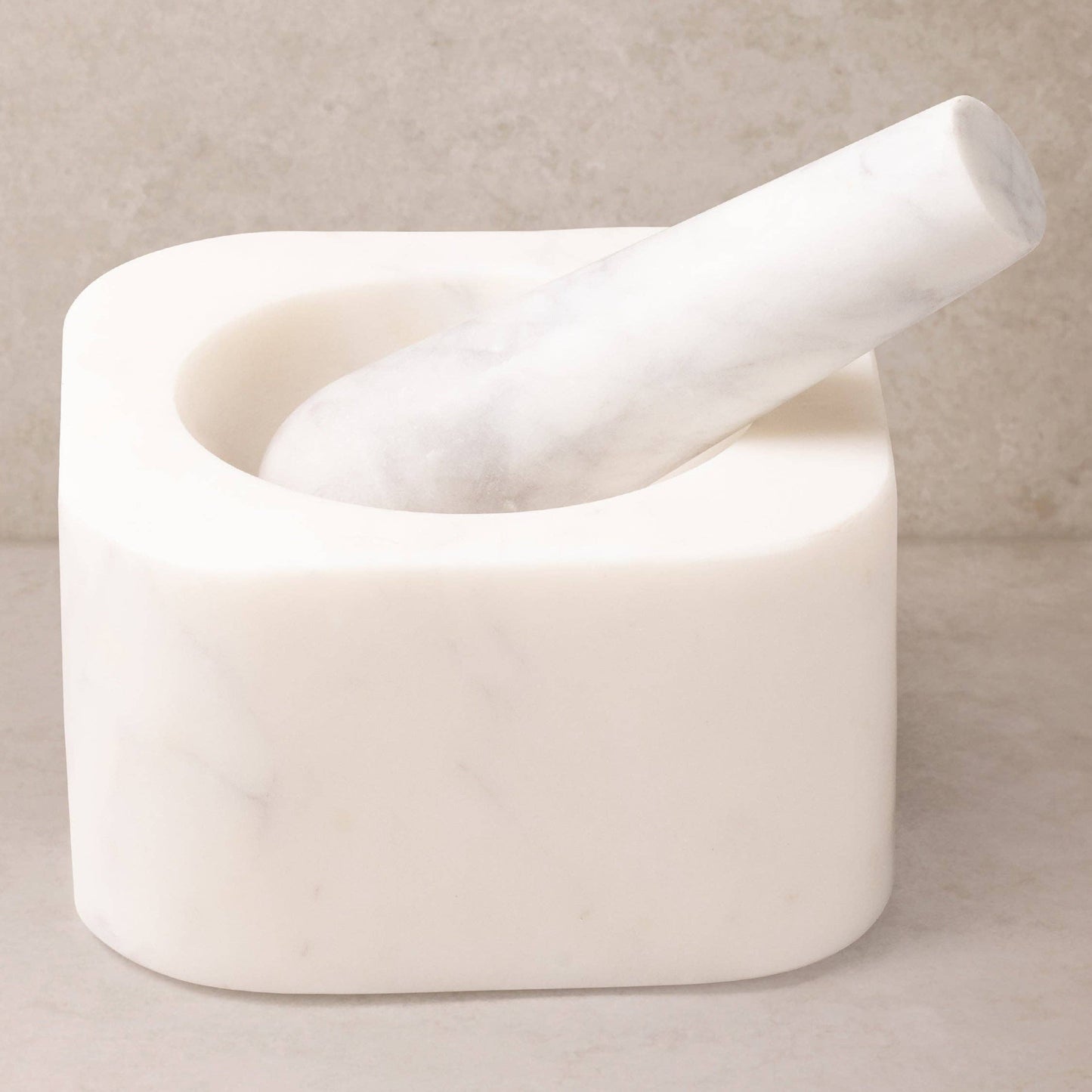 White Marble Mortar & Pestle Set